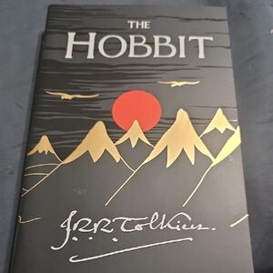 The Hobbit Hardcover Book with Red and Gold Design